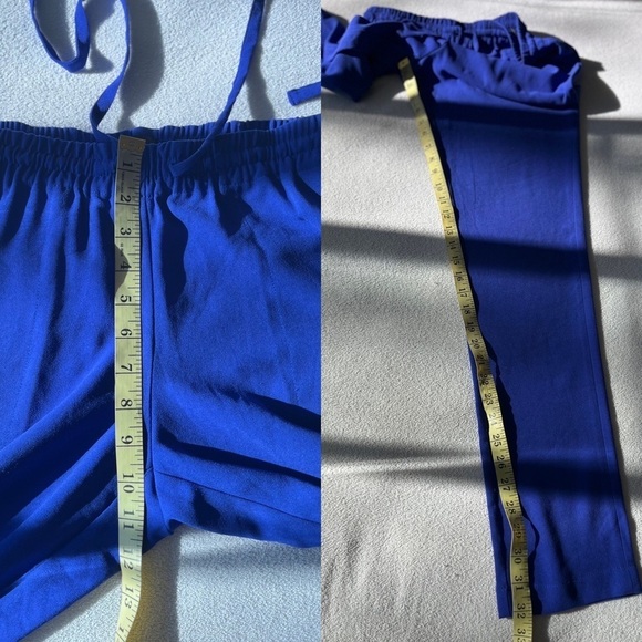 T. Babaton Cobalt Blue Relaxed Fit Drawstring Waist Trouser XS - Picture 13 of 16